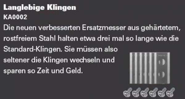 Kress Messerklingen 2 Satz a 3 Klingen - doppelt gelocht